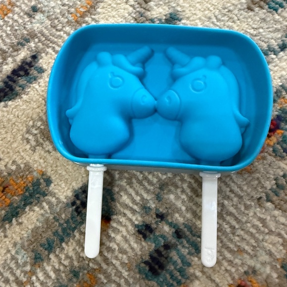 Blue silicone Unicorn horse popsicle candy treat baker mold by Joie girl theme - Picture 2 of 6
